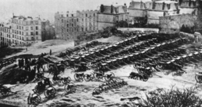photo des canons sur le Montmartre